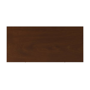 38" Brown Solid Wood Four Drawer Dresser