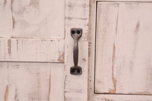 54" Brown And White Solid Wood Four Drawer Combo Dresser