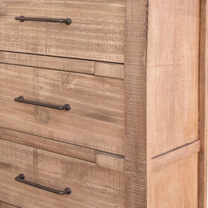 36" Natural Solid Wood Four Drawer Dresser
