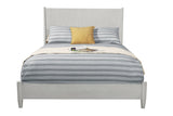 Gray Solid Wood California King Bed Frame