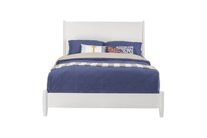 White Solid Wood California King Bed Frame