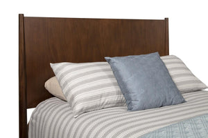 Brown Solid Wood Queen Bed Frame