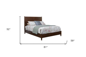 Brown Solid Wood Full Bed Frame