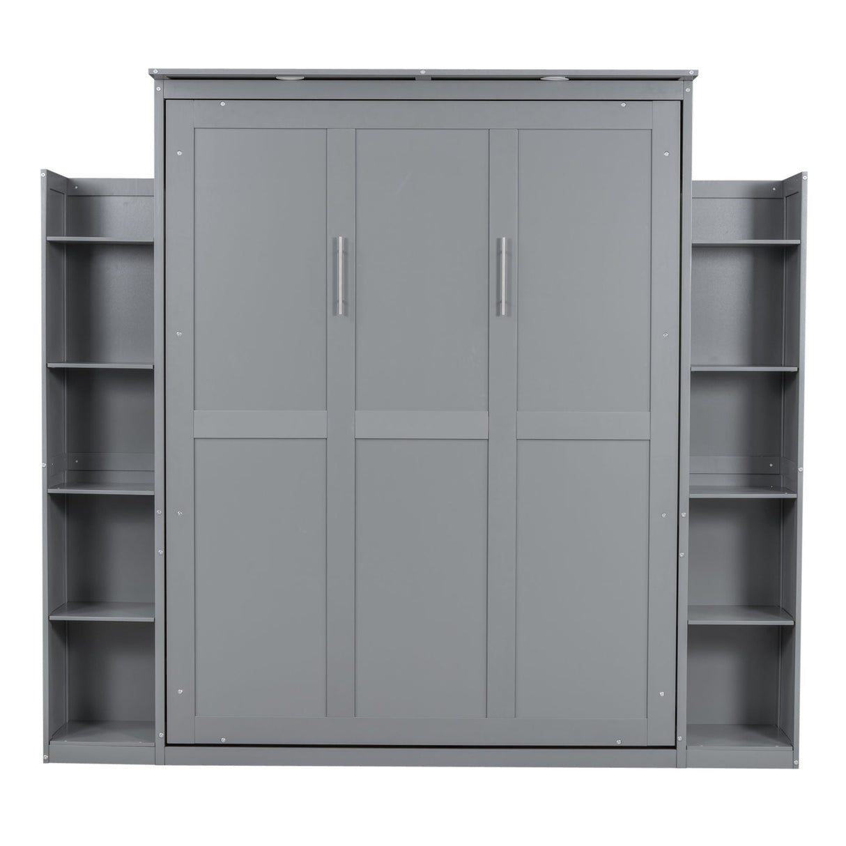 Wall Murphy Bed With Shelves And LED Lights by Couch.com