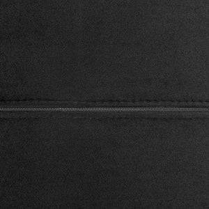 66" Black and Silver Velvet Lounge Chair