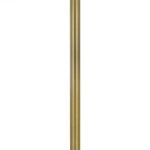 62" Nickel Tray Table Floor Lamp With White Drum Shade