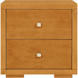 19" Espresso Solid and Manufactured Wood Two Drawer Nightstand