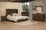27" Brown Solid Wood One Drawer Nightstand