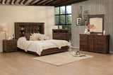27" Brown Solid Wood One Drawer Nightstand