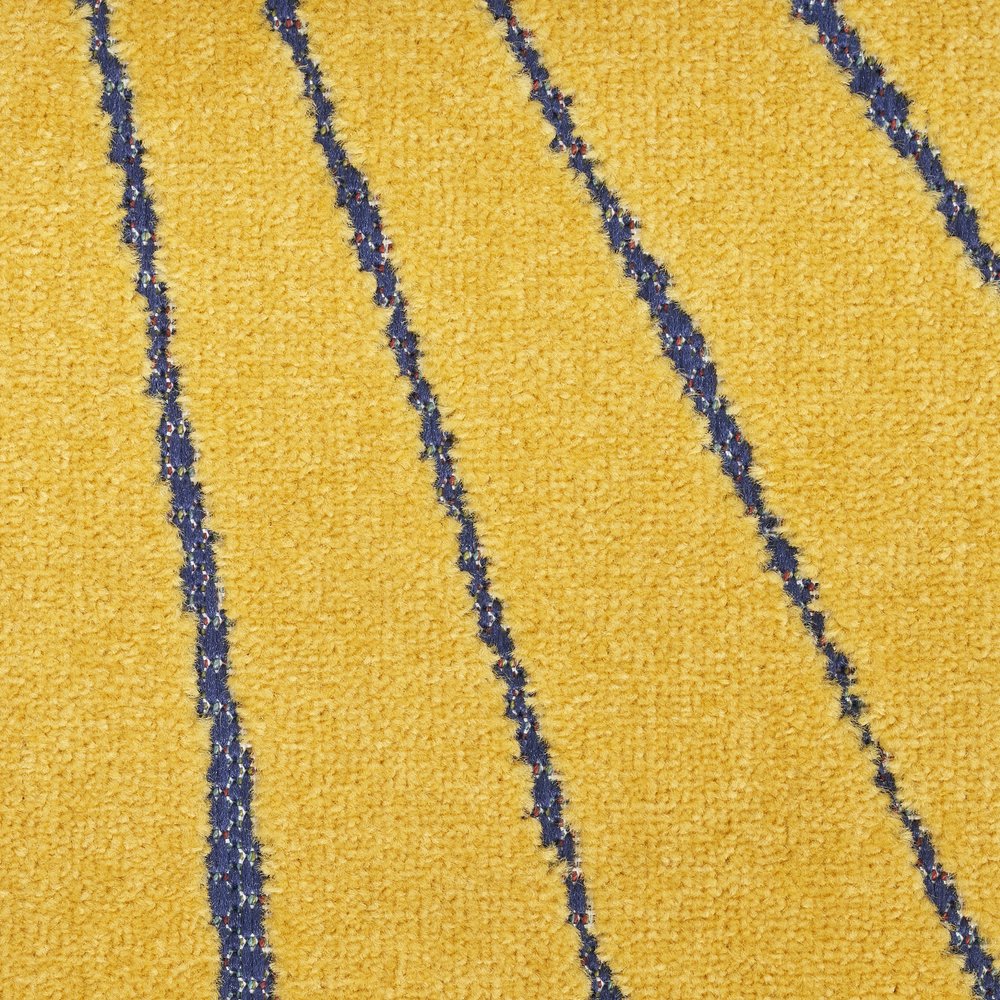 5' X 7' Orange Green and Blue Indoor Outdoor Area Rug