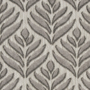 3' X 4' Charcoal Floral Indoor Outdoor Area Rug