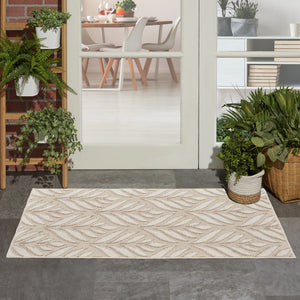 3' X 4' Gray and Ivory Floral Indoor Outdoor Area Rug