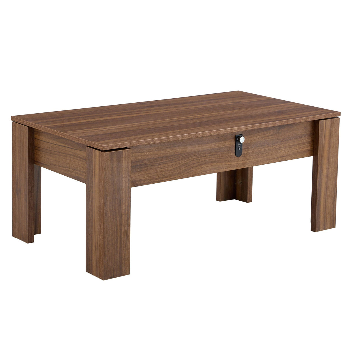 Multi Functional Coffee Table With Password Lock, Suitable For Storing Firearms And Wine - Walnut by Couch.com