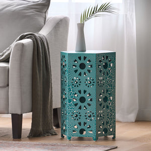 Galore - Side Table With Sunburst Cut Out Design by Couch.com