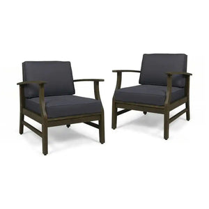 Perla Contemporary Club Chair with Water-Resistant Cushion