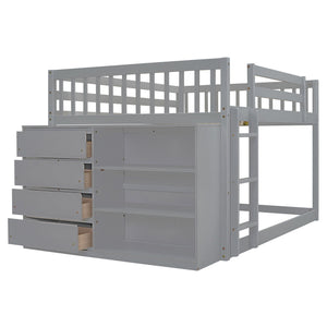 Bunk Bed With 4 Drawers And 3 Shelves by Couch.com
