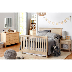 24" Sand Solid Wood Solid and Manufactured Wood One Drawer Nightstand