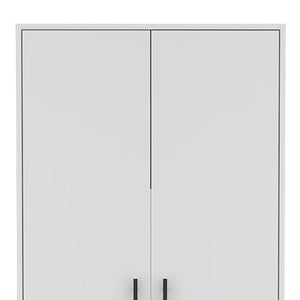 Two Piece White Bedroom Set