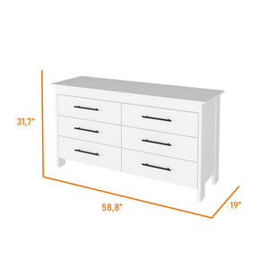 Two Piece White Bedroom Set