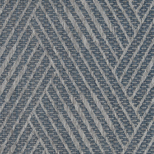 6' X 9' Gray and Blue Geometric Stain Resistant Indoor Outdoor Area Rug