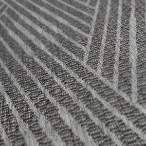 5' X 8' Gray and Blue Geometric Stain Resistant Indoor Outdoor Area Rug