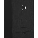 23" Black Two Drawer Dresser