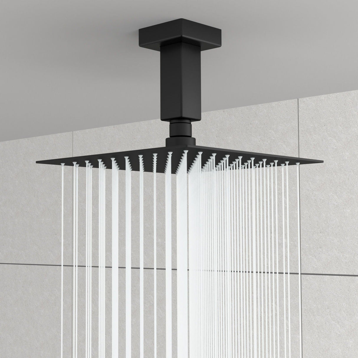 Ceiling Mounted Shower Arm With Flange Stainless Steel