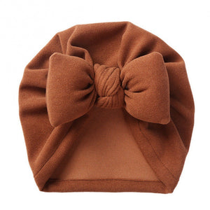 New Style Cashmere Baby Pullover Hat Cotton Filled Bow