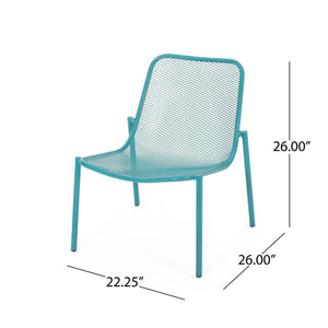 Outdoor Iron Chair With Mesh Design by Couch.com