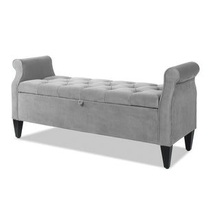 Jacqueline - Tufted Roll Arm Storage Bench by Couch.com