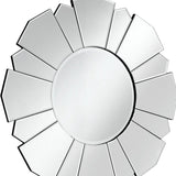 33" Clear Abstract Unframed Accent Mirror