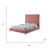White Solid Wood Twin Upholstered Faux Leather Bed Frame with Nailhead Trim