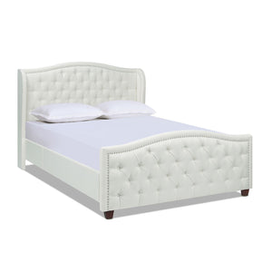 Fontana - Handcrafted Wingback Upholstered Platform Bed Frame by Couch.com