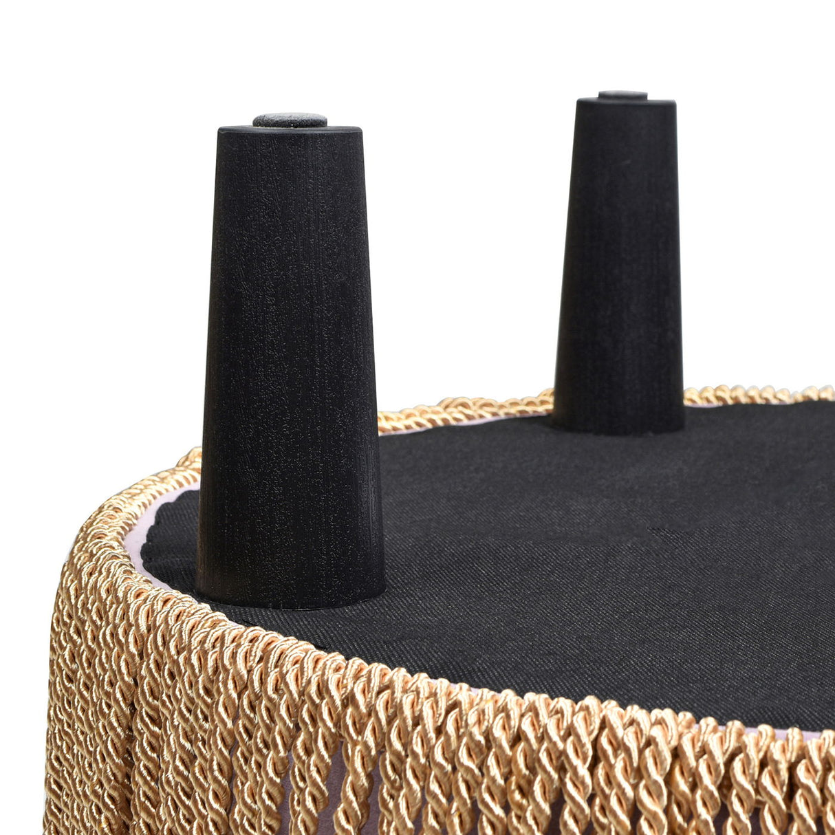 Yolanda - Round Upholstered Accent Ottoman by Couch.com