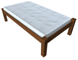 Brown Solid Wood Twin Bed Frame