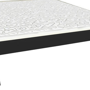 Black Solid Wood Twin Bed Frame