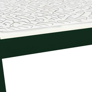 Dark Green Solid Wood Twin Bed Frame