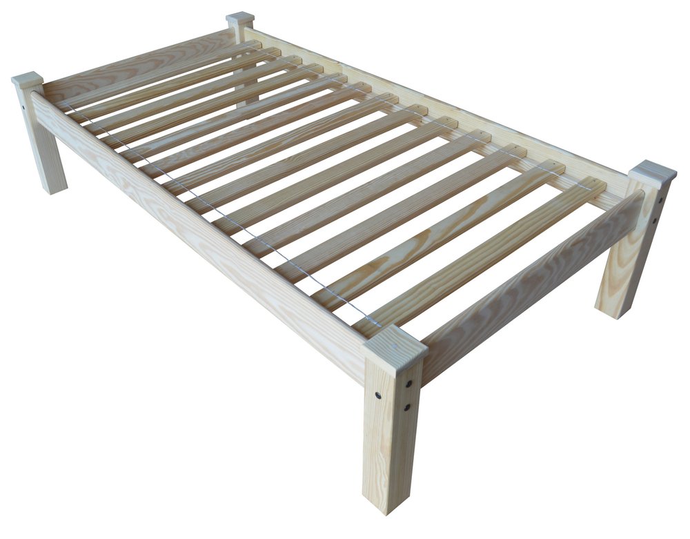 Natural Solid Wood Twin Bed Frame