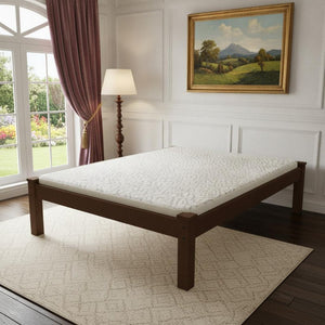 Brown Solid Wood Full Bed Frame