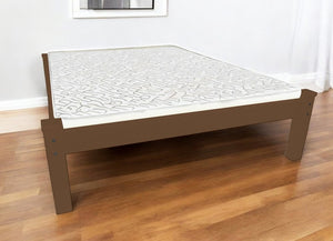 Brown Solid Wood Full Bed Frame