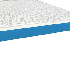 Caribbean Blue Solid Wood Queen Bed Frame