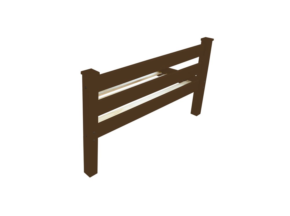 Coffee Solid Wood Twin Bed Frame