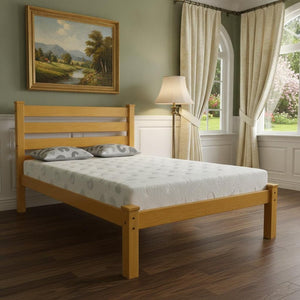 Yellow Solid Wood Twin Bed Frame
