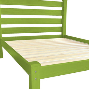 Lime Green Solid Wood Twin Bed Frame