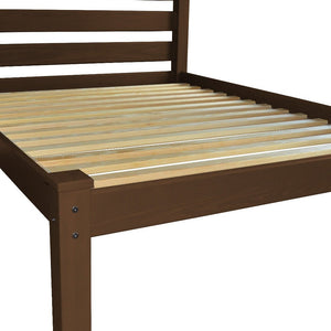 Brown Solid Wood Full Bed Frame