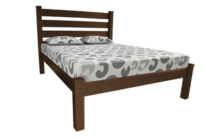 Brown Solid Wood Full Bed Frame