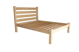 Natural Solid Wood Full Bed Frame
