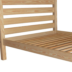 Natural Solid Wood Full Bed Frame