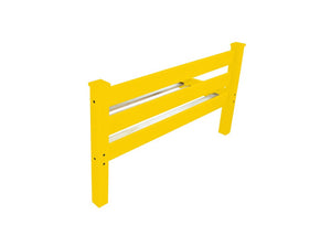 Canary Yellow Solid Wood Queen Bed Frame