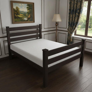 Brown Solid Wood Twin Bed Frame